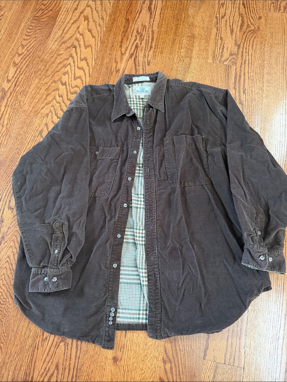 RedHead Dark Brown Corduroy Shirt Jacket